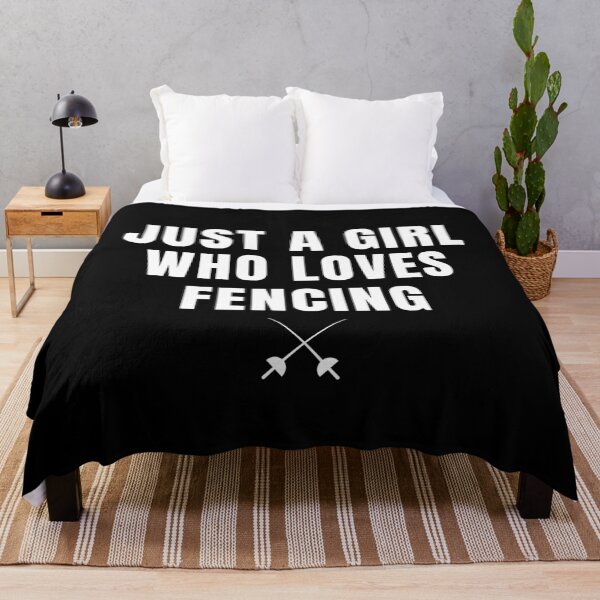Item preview, Just A Girl Who Loves Fencing designed and sold by I-wanna-T-shirt.