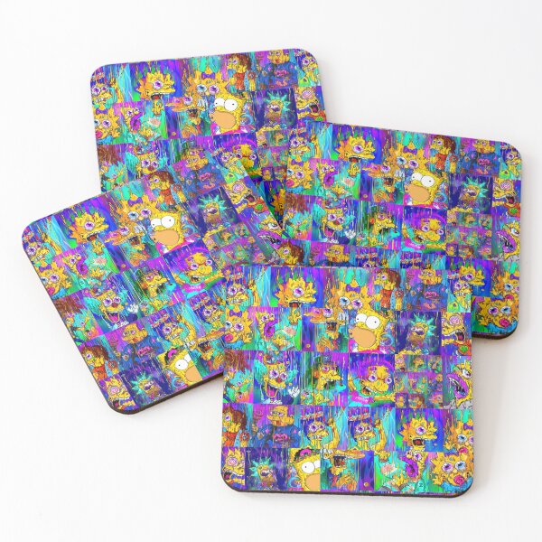 Item preview, Trippy Simpsons Psychedelic FanArt Collage designed and sold by FestDrip.