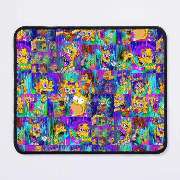 Item preview, Trippy Simpsons Psychedelic FanArt Collage designed and sold by FestDrip.