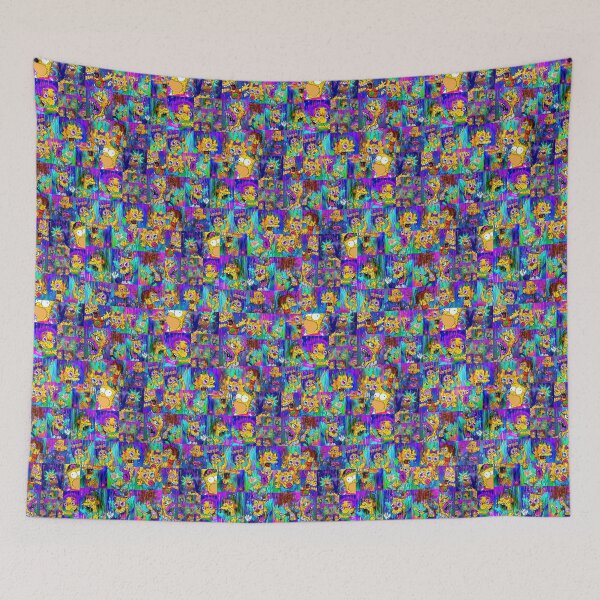 Item preview, Trippy Simpsons Psychedelic FanArt Collage designed and sold by FestDrip.