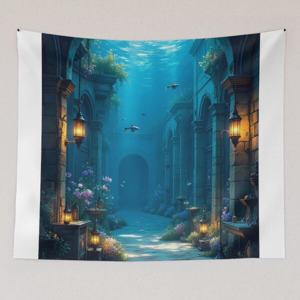 Item preview, Underwater Sanctuary of Forgotten Ruins designed and sold by oanaunciuleanu.
