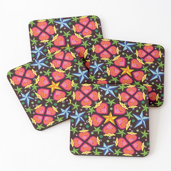 Item preview, Hearts & Stars on polka dots designed and sold by Lemnisc8te.