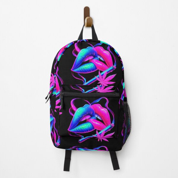 Item preview, Neon Lips Smoking Weed 420 Sexy Stoner Gifts  designed and sold by FestDrip.