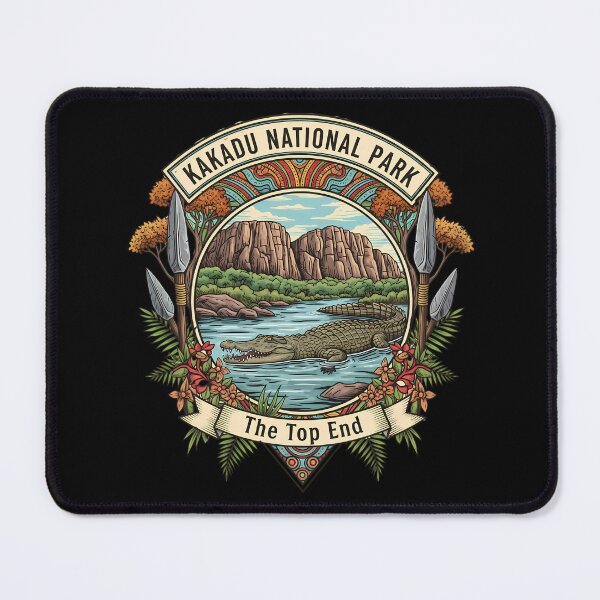 Item preview, Kakadu National Park: A Wild and Collectible Crocodile Patch designed and sold by Digital Dreams Arts.