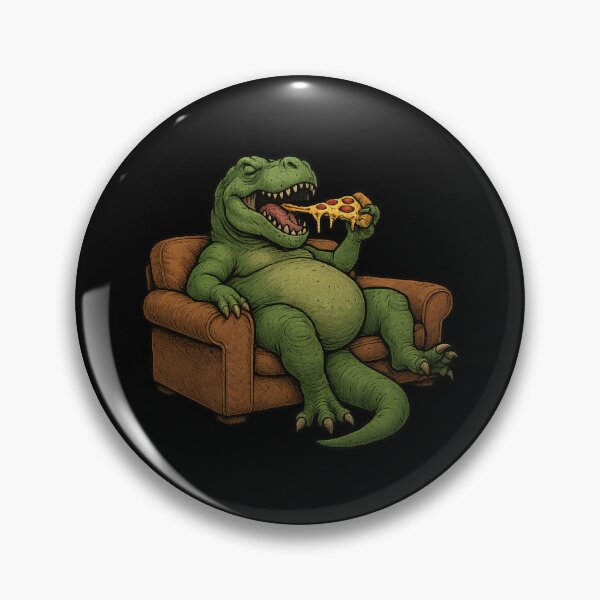 Item preview, Lazzy T- Rex and pizza designed and sold by Tees-Rex.