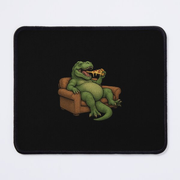 Item preview, Lazzy T- Rex and pizza designed and sold by Tees-Rex.
