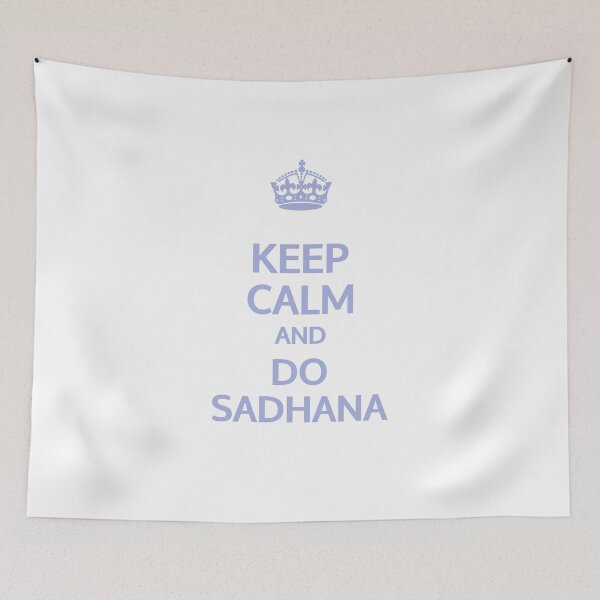 Item preview, Keep Calm and Do Sadhana - Kundalini Yoga Design (Blue) designed and sold by Cooldalini - Kundalini Yogi Wear & Accessories.