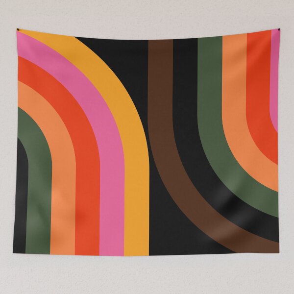 Item preview, Retro 1970's Colorful Line Design Cool Hip Art designed and sold by DEC02.