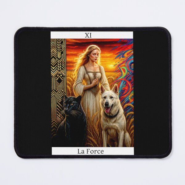 Item preview, The Tarot Deck La force A força Wheat fields designed and sold by Helios Be. Lavsh.
