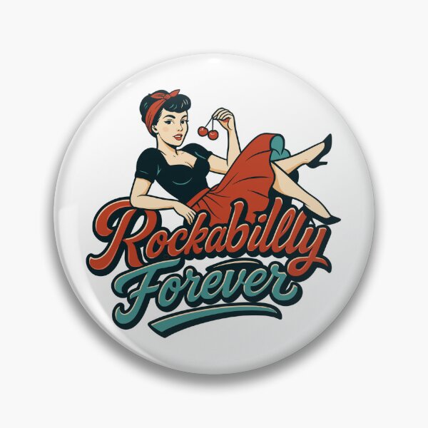 Item preview, Rockabilly forever cherries woman 50s gift designed and sold by Pineapple-Tree.