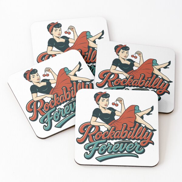 Item preview, Rockabilly forever cherries woman 50s gift designed and sold by Pineapple-Tree.