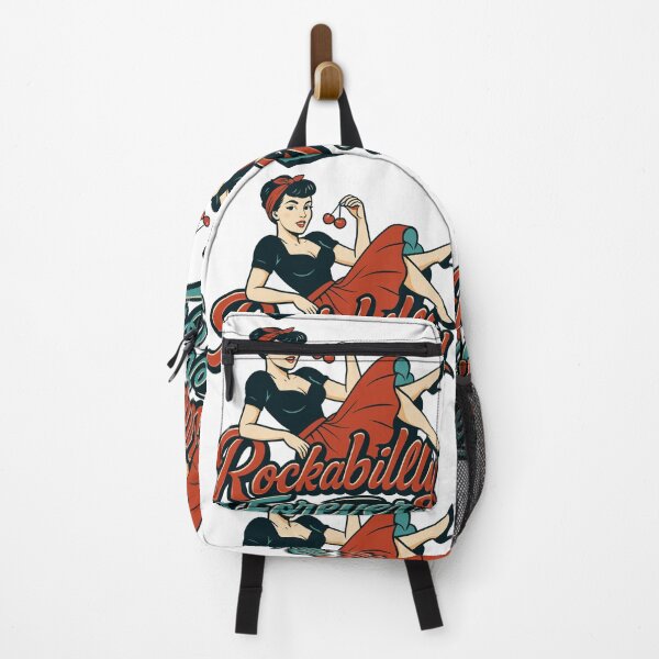 Aperçu de l'œuvre Cadeau femme Rockabilly forever cherrys années 50 créée et vendue par Pineapple-Tree.
