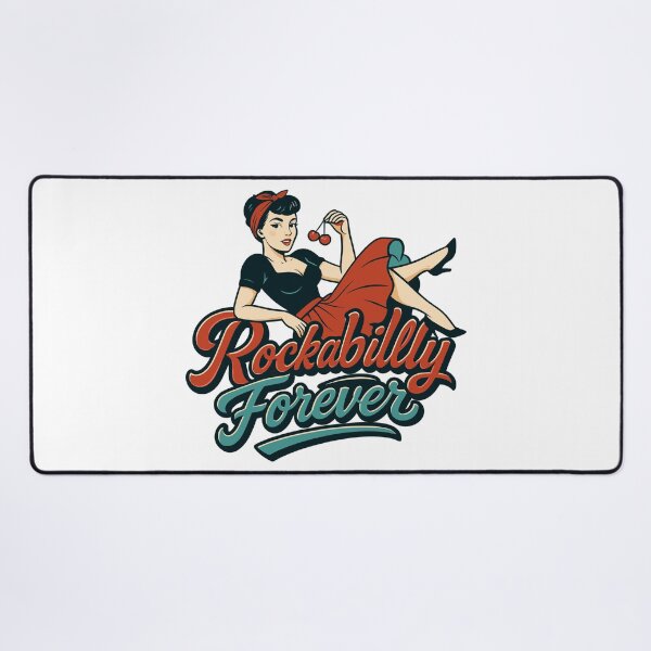 Item preview, Rockabilly forever cherries woman 50s gift designed and sold by Pineapple-Tree.