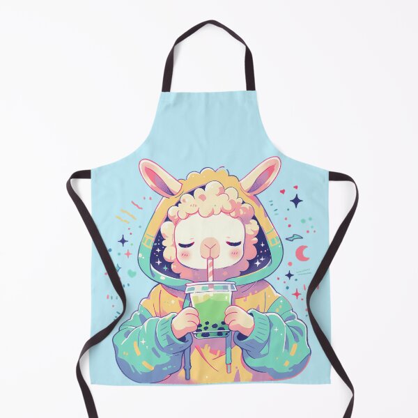 Item preview, Cheeky Llama with Boba designed and sold by WoollenLlama.
