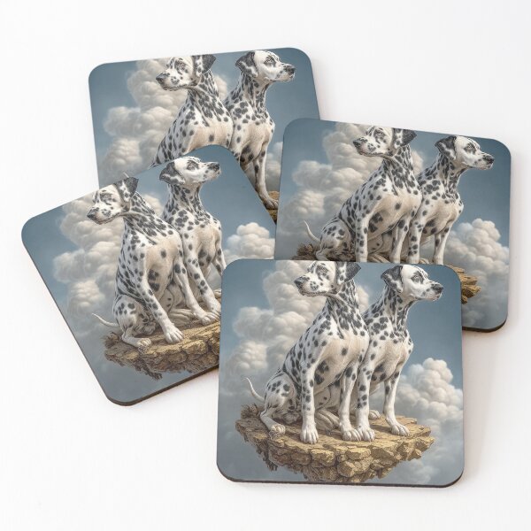 Item preview, Surreal Dalmatians in the Clouds – Fantasy Dog Artwork designed and sold by Gino By Design.