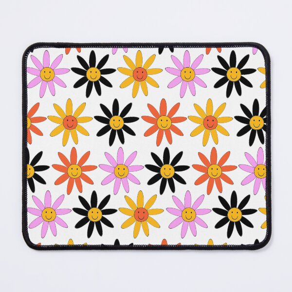 Item preview, Retro 1960's Smiley Face Flowers Colorful Design Pattern designed and sold by DEC02.