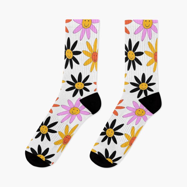 Item preview, Retro 1960's Smiley Face Flowers Colorful Design Pattern designed and sold by DEC02.
