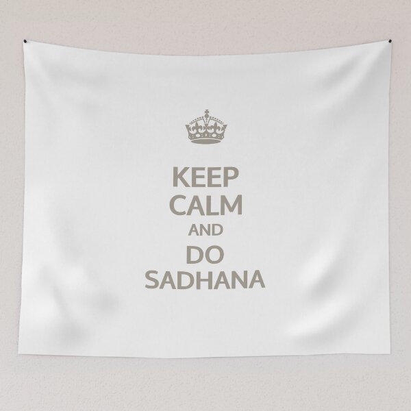 Item preview, Keep Calm and Do Sadhana - Kundalini Yoga Design (Khaki) designed and sold by Cooldalini - Kundalini Yogi Wear & Accessories.