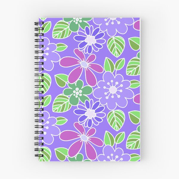 Item preview, Retro Lilac And Pink Floral Pattern With Leaves designed and sold by DEC02.