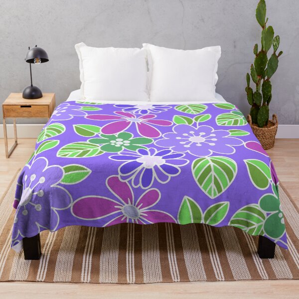 Item preview, Retro Lilac And Pink Floral Pattern With Leaves designed and sold by DEC02.