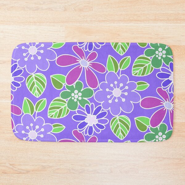 Item preview, Retro Lilac And Pink Floral Pattern With Leaves designed and sold by DEC02.