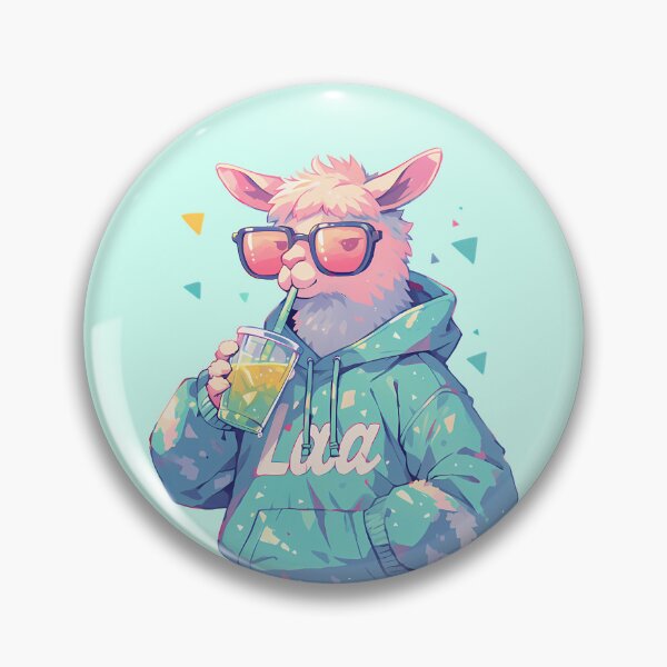 Item preview, Cool Llama with Boba Iced Tea designed and sold by WoollenLlama.