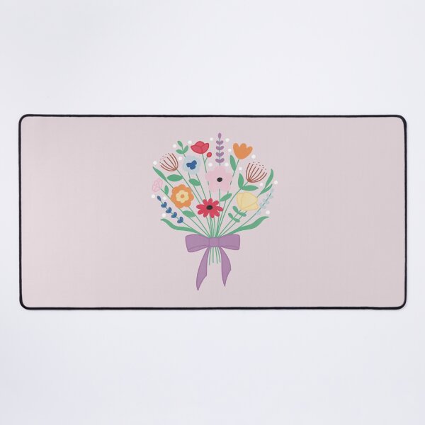 Item preview, rainbow floral bouquet in pride flag colours designed and sold by winterpumpkin.