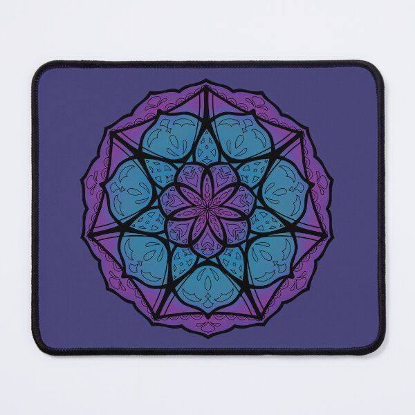 Aperçu de l'œuvre Mandala bleu et violet créée et vendue par SunsetFirefly.