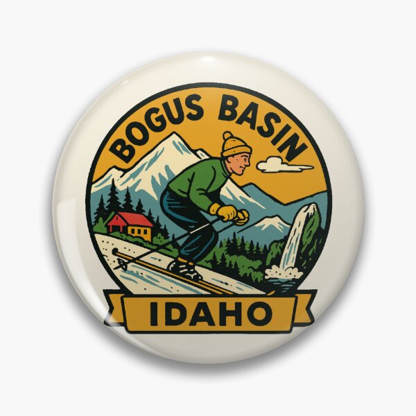 Item preview, Bogus Basin Idaho Vintage Ski Travel Decal designed and sold by Decal Mania.