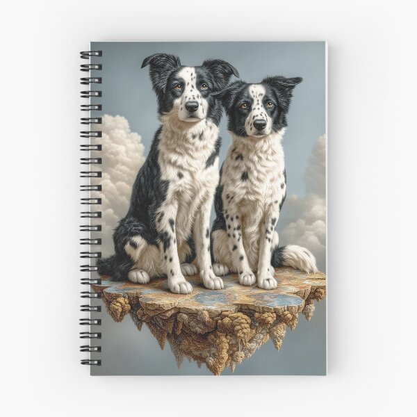 Item preview, Surreal Border Collies in the Clouds – Fantasy Dog Artwork designed and sold by Gino By Design.