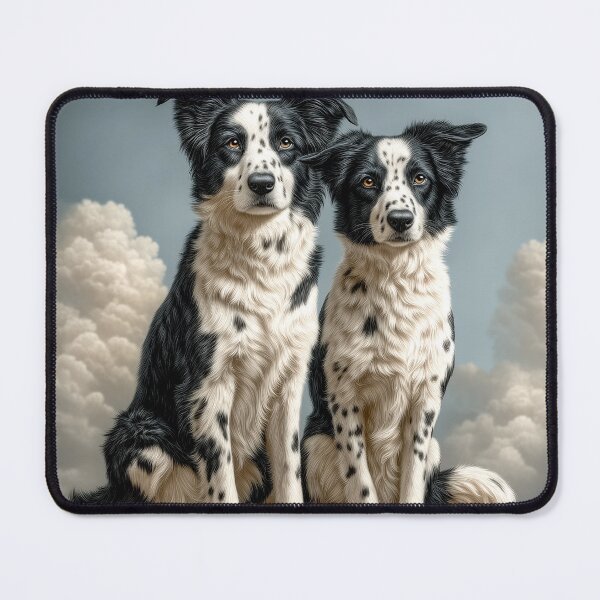 Item preview, Surreal Border Collies in the Clouds – Fantasy Dog Artwork designed and sold by Gino By Design.