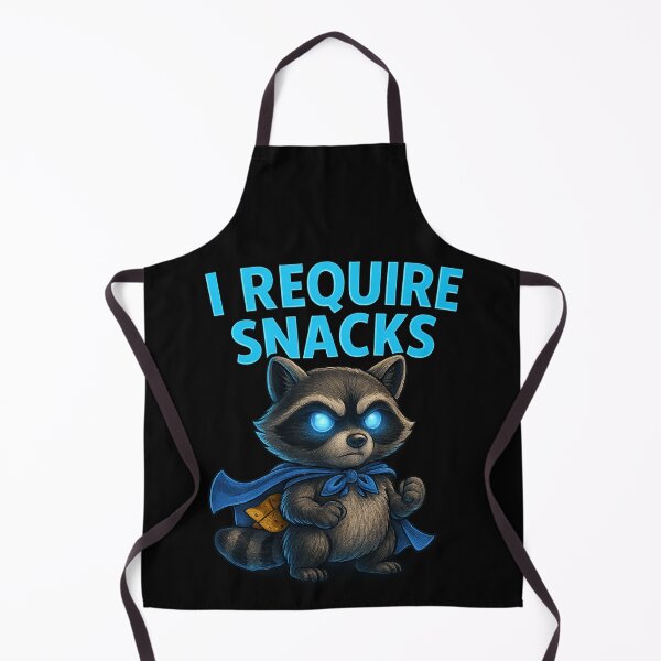 Item preview, I Require Snacks Raccoon designed and sold by I AM BRO.