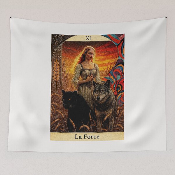 Item preview, The Tarot Deck La force A força Wheat fields #2 designed and sold by Helios Be. Lavsh.