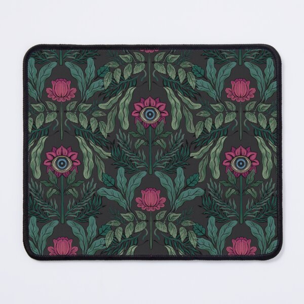 Item preview, Macabre Gothic Halloween Floral Monster Hand Drawn Repeating Pattern designed and sold by permare.