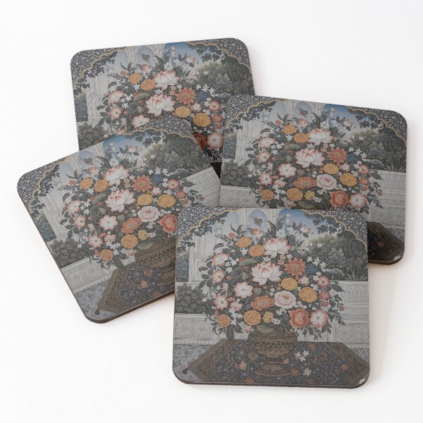 Item preview, Traditional Guler School Art Inspired by Himachal Pradesh with Floral Motifs designed and sold by Haus Of K.