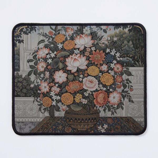Item preview, Traditional Guler School Art Inspired by Himachal Pradesh with Floral Motifs designed and sold by Haus Of K.