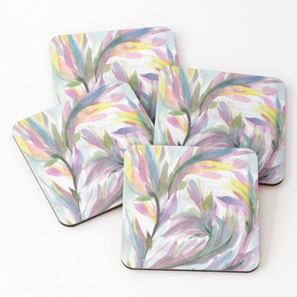 Item preview, Abstract watercolor flowers  designed and sold by iolanthe.create.
