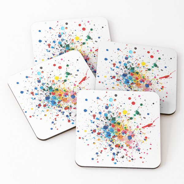 Item preview, Colorful Paint Splatter Abstract Art designed and sold by MagicOfPrint.