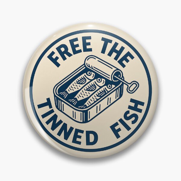 Item preview, Free The Tinned Fish Logo Design designed and sold by OpenTheTin.