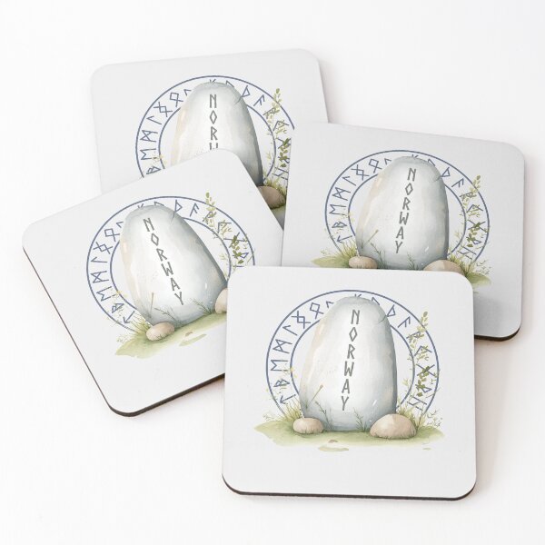 Item preview, Norway Viking rune stone nordic roots Norwegian heritage designed and sold by Lady-Frost.