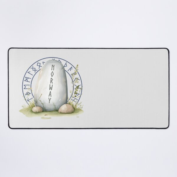 Item preview, Norway Viking rune stone nordic roots Norwegian heritage designed and sold by Lady-Frost.