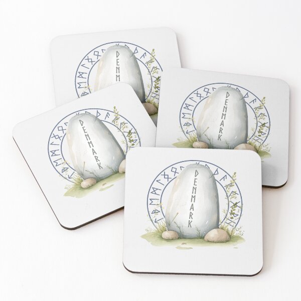Item preview, Denmark Viking rune stone nordic roots Danish heritage designed and sold by Lady-Frost.