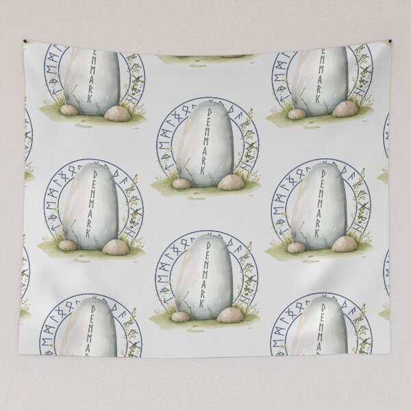 Item preview, Denmark Viking rune stone nordic roots Danish heritage designed and sold by Lady-Frost.