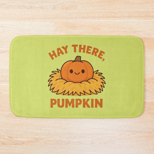 Item preview, Hay There, Pumpkin – Cute Autumn Pumpkin in Haystack designed and sold by BloomKind.