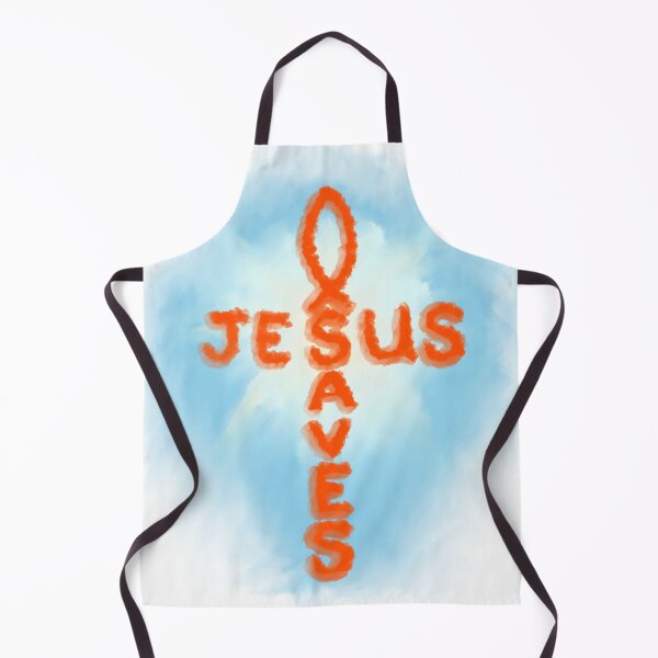 Item preview, Jesus Saves Cross Shirt – Digital Watercolor with Ichthys designed and sold by Painting For Jesus.