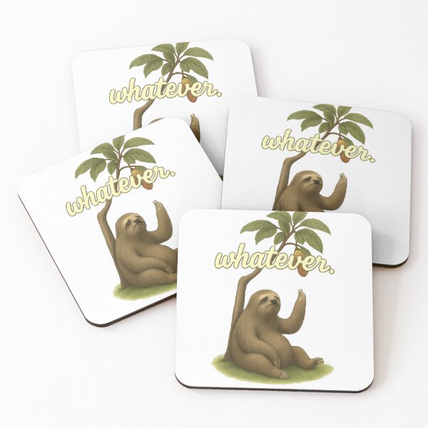 Item preview, Sloth Whatever Funny Resigned Illustration designed and sold by Tender Flower Clothing.