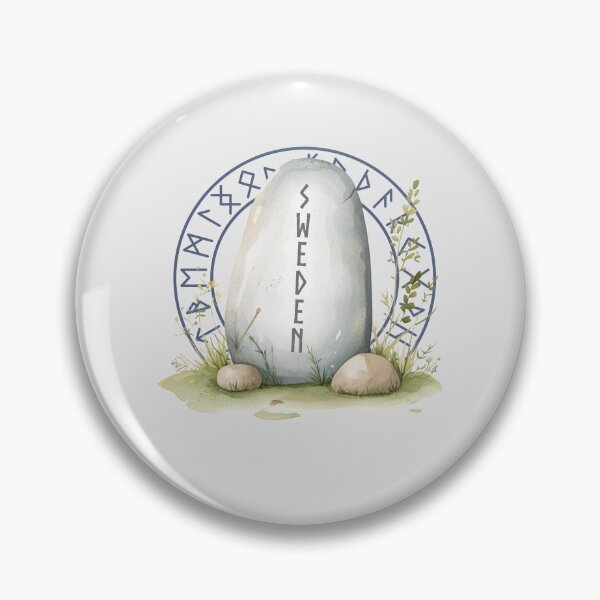 Item preview, Sweden Viking rune stone nordic roots Swedish heritage. designed and sold by Lady-Frost.