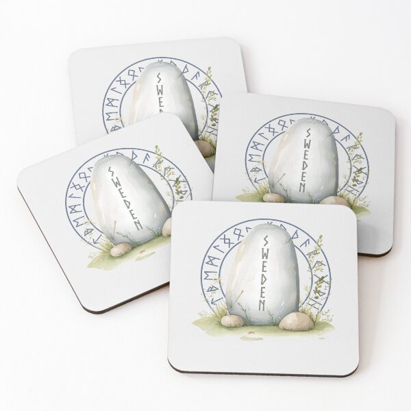 Item preview, Sweden Viking rune stone nordic roots Swedish heritage. designed and sold by Lady-Frost.