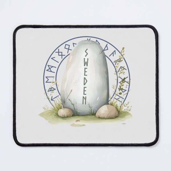 Item preview, Sweden Viking rune stone nordic roots Swedish heritage. designed and sold by Lady-Frost.