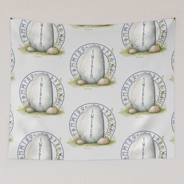 Item preview, Sweden Viking rune stone nordic roots Swedish heritage. designed and sold by Lady-Frost.